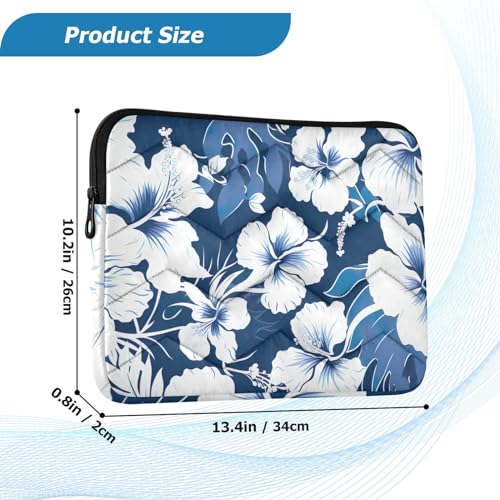 Funda para Laptop 13-14 Pulgadas Azul Floral J JOYSAY miniatura 3
