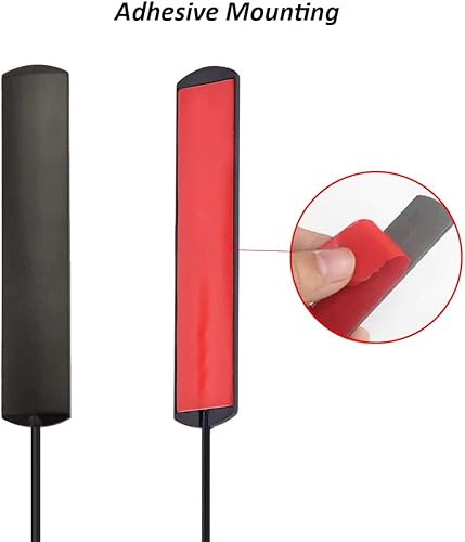 Miniatura 2 de CORONIR Antena de coche estéreo para coche, antena de radio FM AM, montaje adhesivo para coche, antena de parche oculto para vehículo, camión, SUV,