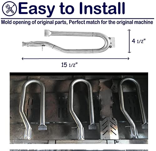Youfire Gas Burners Tube Stainless Steel Grill Replacement Parts For Members Mark Bq05046-6, Bbq Pro Bq05041-28, Bq51009, Sam's Club, Outdoor Gourmet,Set Of 3 Pack Pipe Burner #TOP1
