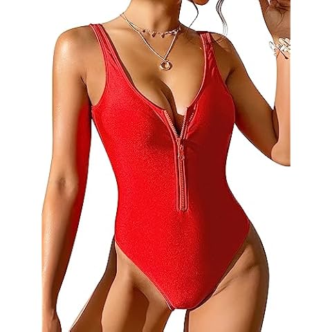 Dixperfect Retro 80s/90s High Cut One Piece Swimwear Cover