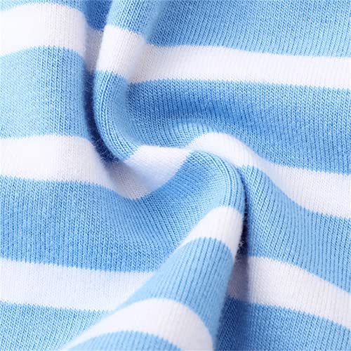 Little Girls Short Sleeve Dress Cotton Casual Ruffle Easter Summer Rainbow Playwear Tunic Shirt Dresses 5T #TOP4