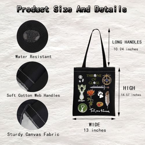 MNIGIU Book Merchandise Book Tote Fan Gift for Bookish Gifts2