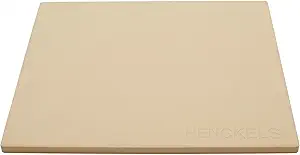 HENCKELS BBQ Pizza Stone for Oven and Grill, Cordierite Baking Stone for Crispy Crust, Heavy Duty Ceramic Stone for Outdoor Pizza Cooking, White