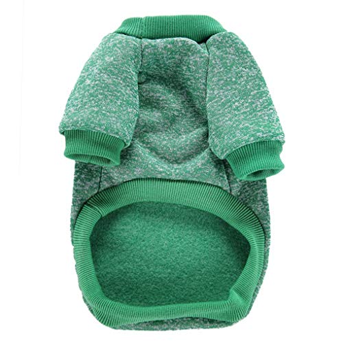 Image of Pet Dog Classic Knitwear Sweater Warm Winter Puppy Pet Coat Soft Sweater Clothing for Small Dogs (XXS, Green)