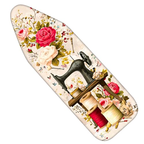 Image of Nuxovilar Sewing Machine Flower Ironing Board Cover 15x54 Polyester