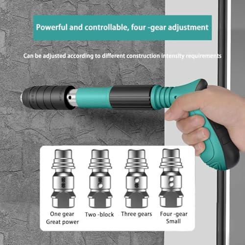 Image of Manual Steel Nail Gun Tool for Walls with 20 Nails, Heavy Duty Industrial Nail Gun for Woodworking & Concrete, Professional Manual Nail Shooter for Wall, Wood & Steel Fixing Tool