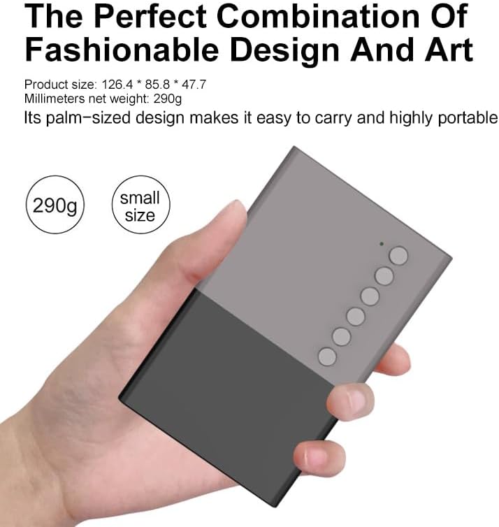 Miniatura 5 de Mini proyector, proyector portátil de soporte 1080P. Adecuado para regalos infantiles, video películas de interior y juegos. Con control remoto.