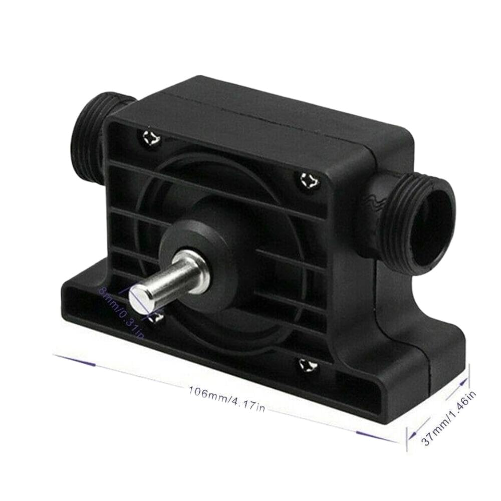 Bomba de perforación portátil con cebador manual para transferencia de combustible diésel, gasolina, aceite y agua: autocebante compatible con taladros eléctricos estándar
