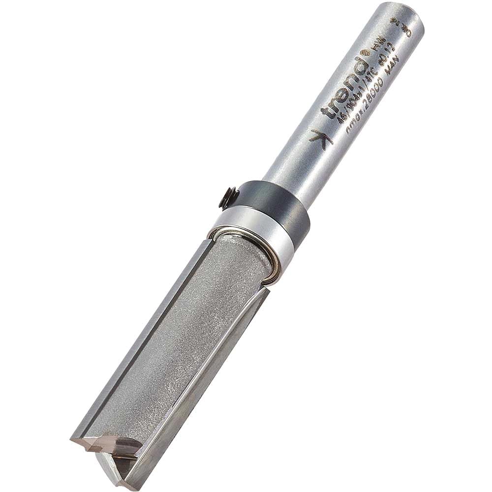 Trend Silver Professional Guided Profiler Cutter, 9.5Mm Diameter X 32Mm Cut Length, 1/4 Inch Shank, Tungsten Carbide Tipped, 46/904X1/4Tc