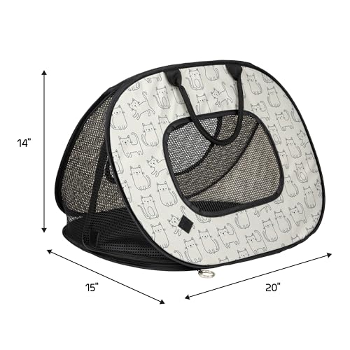 Image of SportPet Designs Soft Sided Cat Carriers, Cat Print 20 inch (Pack of 2)