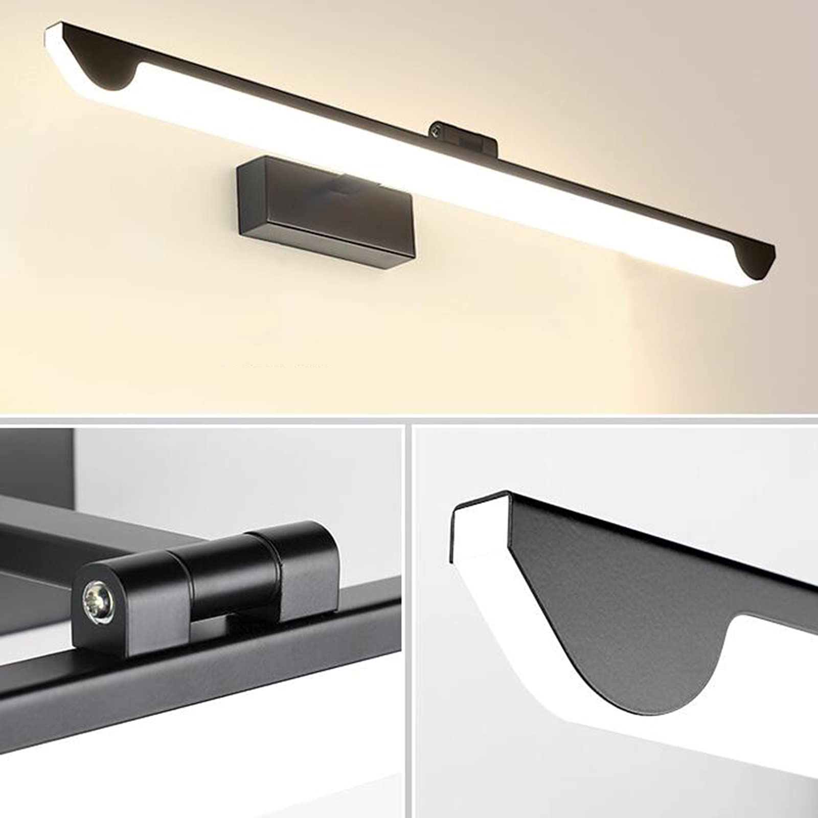 LED Spiegel Beleuchtung Bad Wandleuchten Spiegel Spiegel Frontbeleuchtung Feuchtigkeitsbeständig Badleuchten Edelstahl Basis Badbeleuchtung