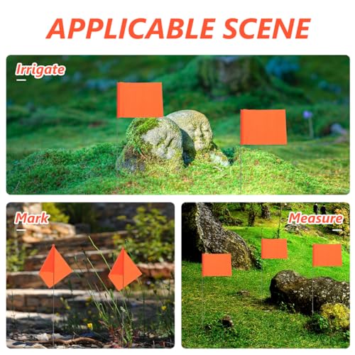 Marcador de jardín y equipo de topografía con banderas de PVC para cúpula geodésica 4