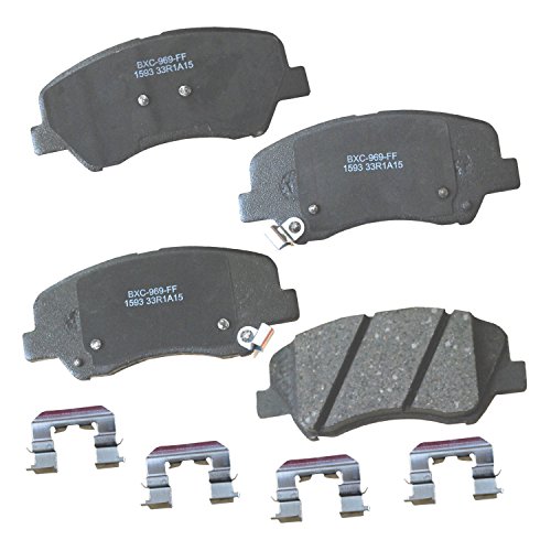 Image of Bendix Premium SBC1593 Ceramic Front Brake Pads for Dodge Attitude 2017-2012, Hyundai Accent 2017-2012, Kia Rio 2017-2012