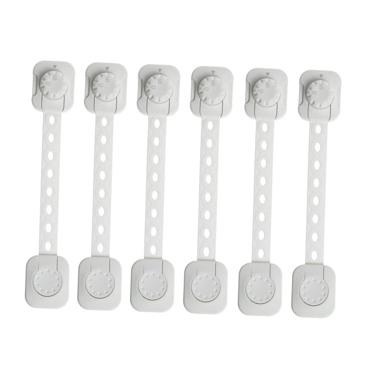 Abaodam 3 Set Di Serrature Per Armadietti Per Bambini E Neonati Per Elettrodomestici Facili Da Installare Adesive 6 Pezzi*3