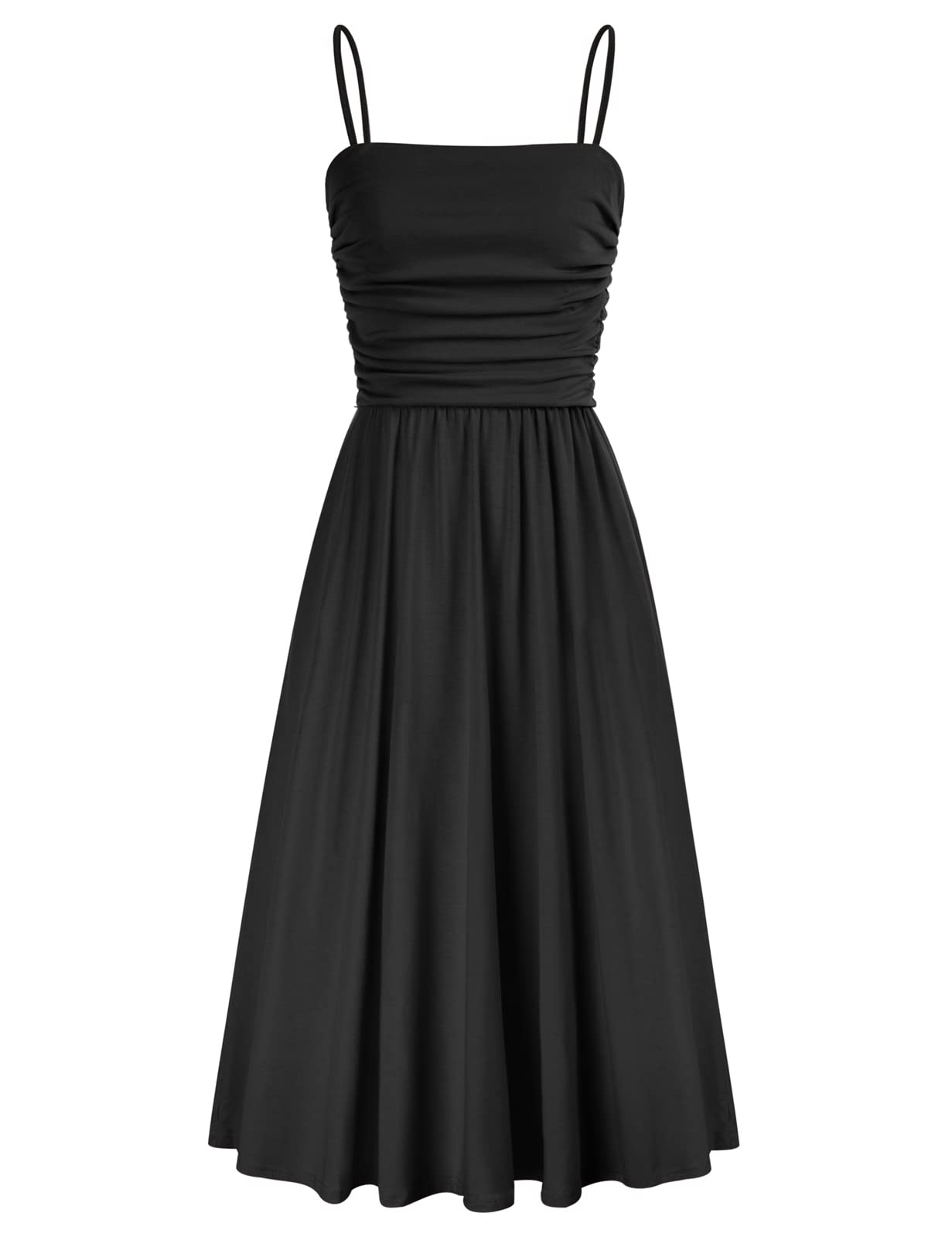 GRACE KARINSummer Dresses for Women UK Elegant Sleeveless Straps A-Line Dress with Pockets Casual Holiday