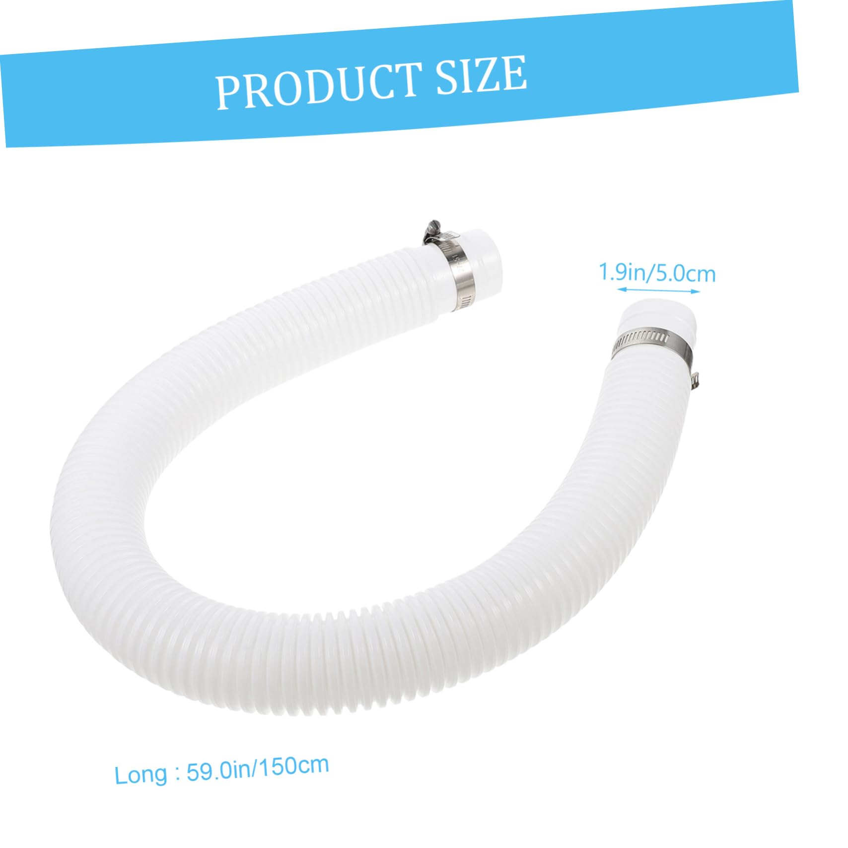BESPORTBLE Manguera De Piscina Inflable De Repuesto Para Bomba, Compatible Piscina 300-1000 Galones, Doble Tubo Cuatro Conectores Para Mantenimiento y Filtrado
