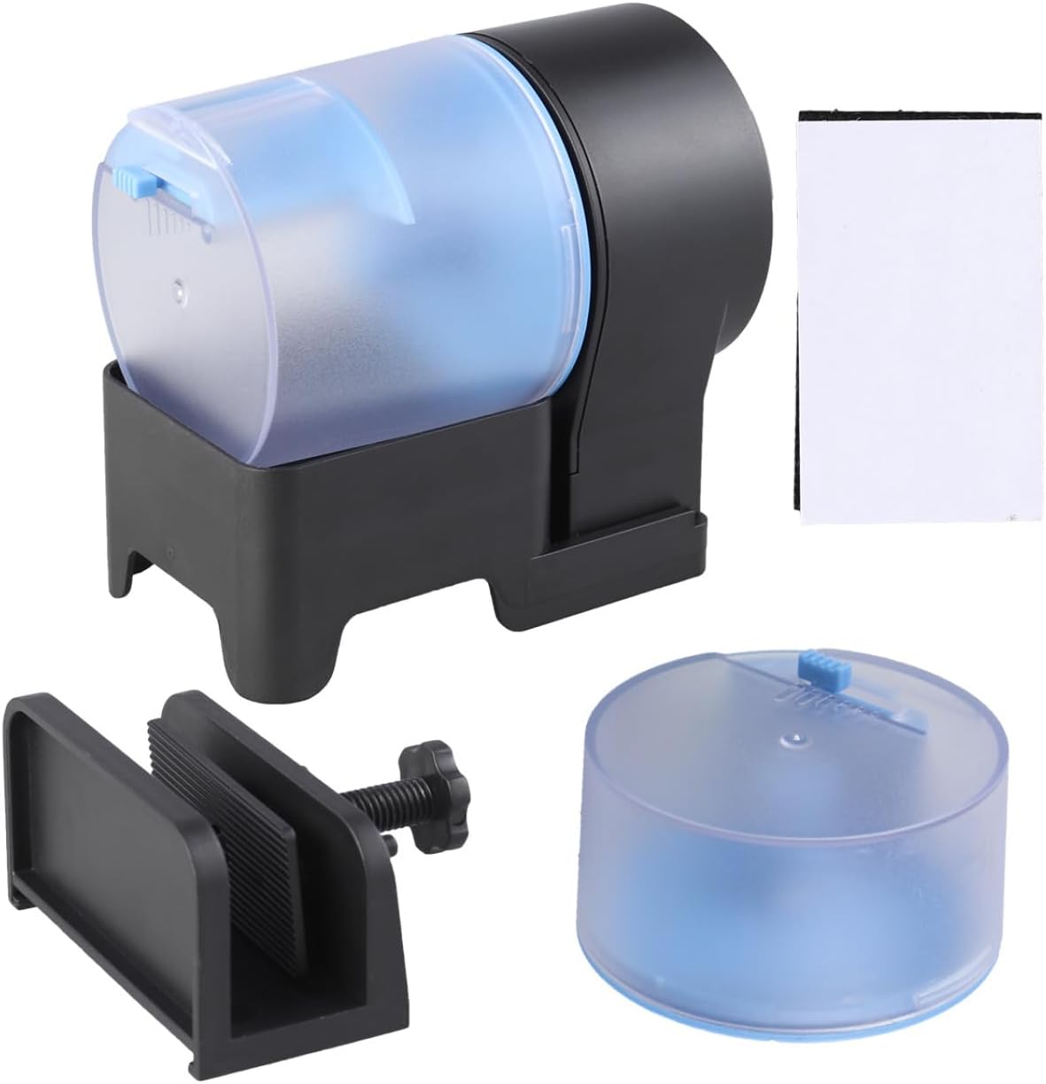 Automatic Fish Feeder with Adjustable Feeding Amount Dispenser for Aquarium Tanks Moisture Design Easy Setup for Betta and Koi Fish for Vacation
