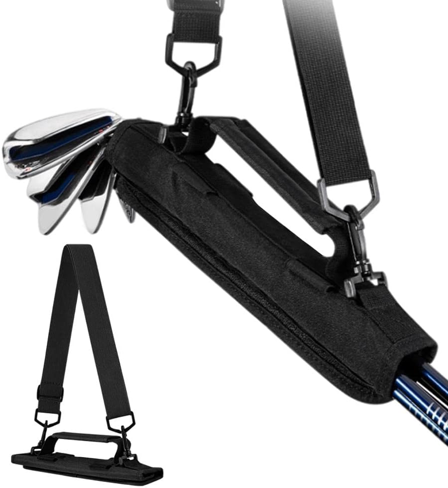 Keenso Lightweight Golf Bag, Portable Design for 5 Clubs with Adjustable Shoulder Straps, Mini Bag for Travel and Training