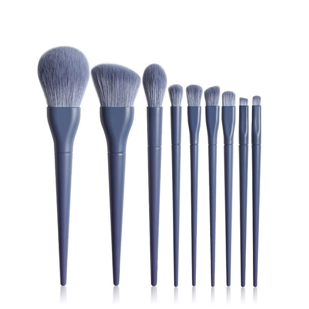 Ensemble de 9 pinceaux de Maquillage Pinceaux de Fard à paupières complets Outils de beauté Poudre Libre Pinceaux à lèvres Blush