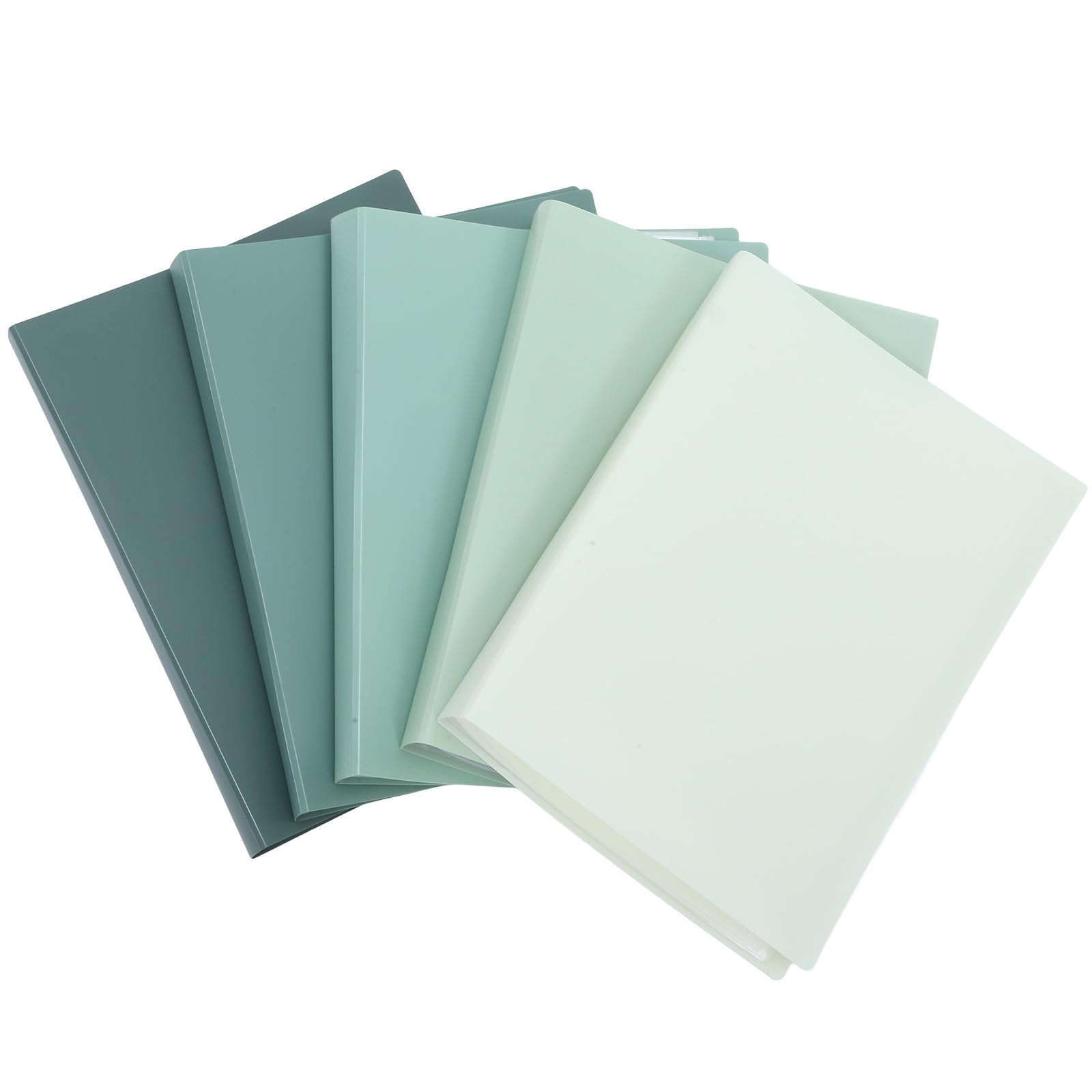 DOITOOL Cartella Portadocumenti Espandibile A4 Verde in Pp 32 Pagine e Multiple Tasche Organizer Leggero per Piccoli Documenti e Fatture 5 Pezzi per Lavoro e Regalo Pratico