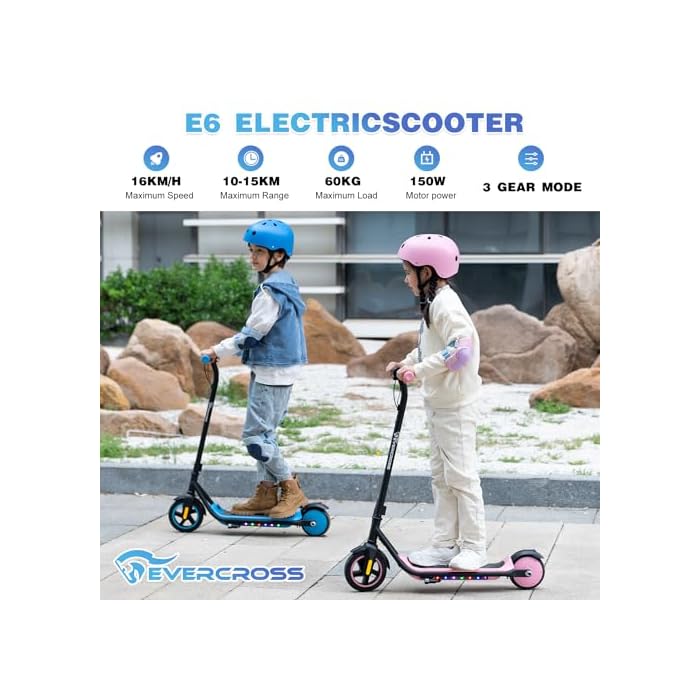EVERCROSS E6 Kids Electric Scooter and 7-Color Lights - Image 7
