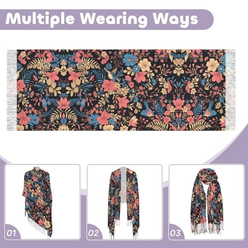 Womens Fall Winter Scarf Mothers Day Tassel Soft Warm Blanket Scarves Womens Shawl Wraps4