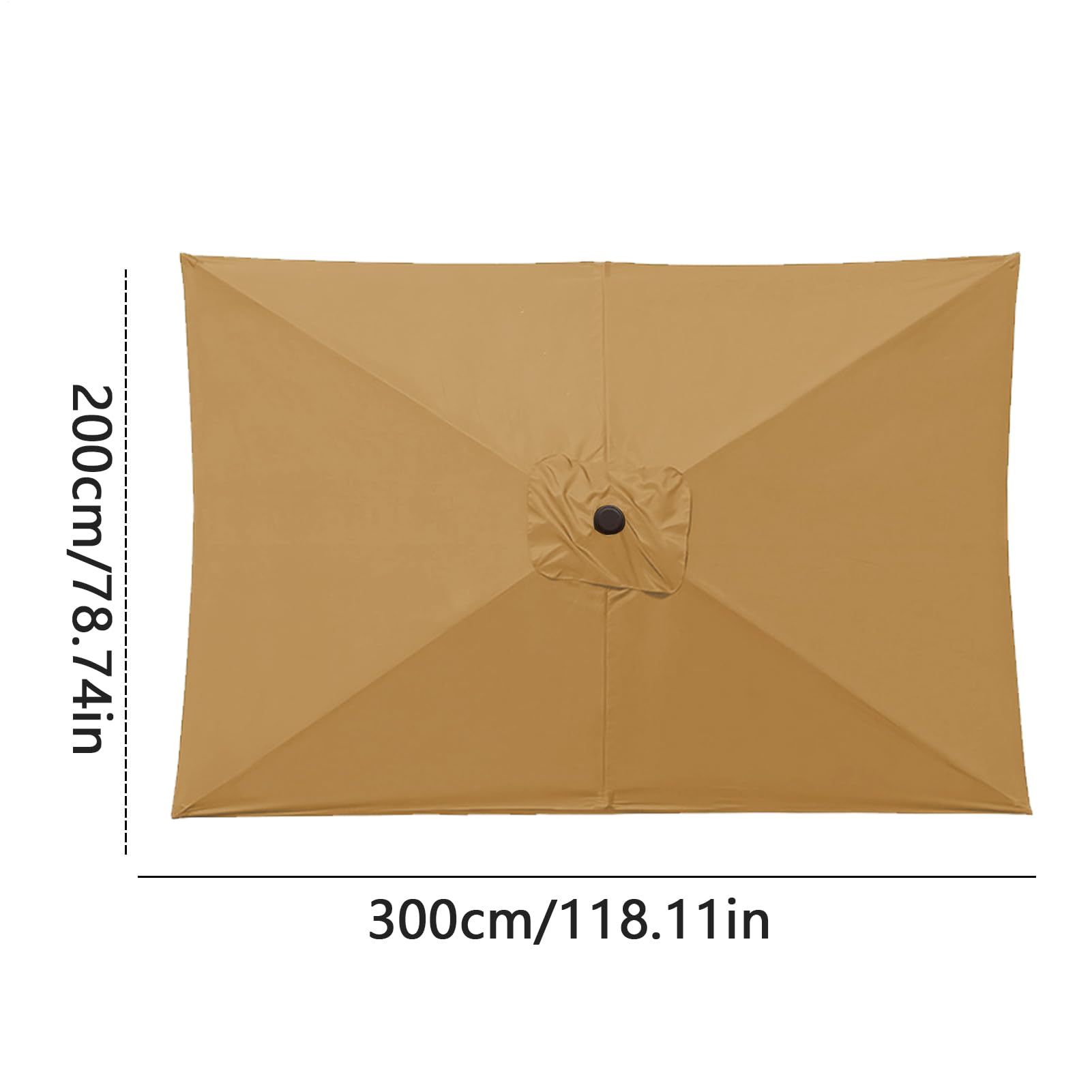 Ricambio Telo Ombrellone | Copertura Quadrata Di Ricambio Per Ombrellone,Protezione UV Telo Resistente Per Giardino Piscina E Mercato