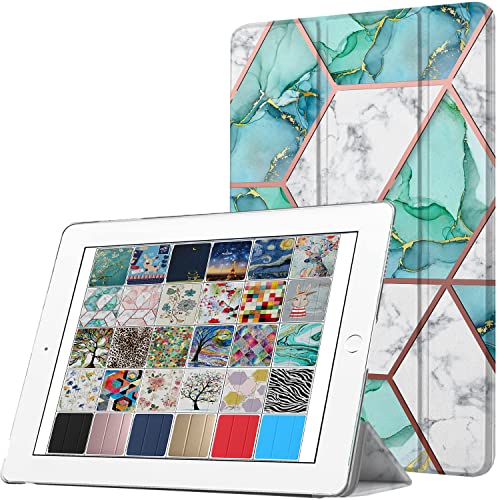 Image of DuraSafe Cases for iPad 10.9 inch 10th Gen 2022 Hard Back Printed Case A2696 A2757 A2777 MPQ13HN /A MPQ33HN /A MPQ03HN /A MPQ23HN /A MPQ93HN /A MPQC3HN /A MPQA3HN /A MQ6K3HN /A MQ6L3HN /A - Marble Green