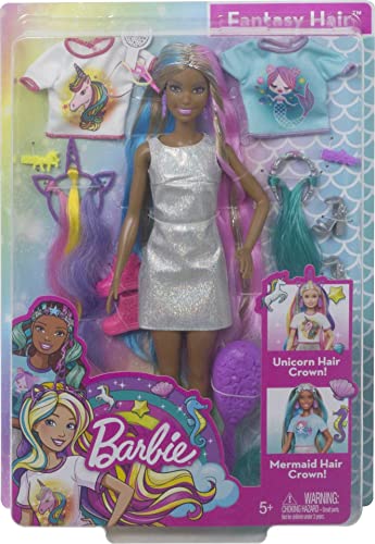 Barbie Fantasy Hair Muñeca con Accesorios miniatura 6