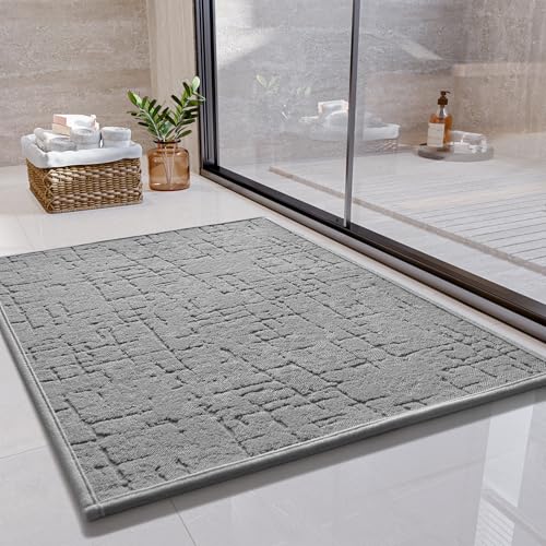 SIXHOME Alfombra de baño Antideslizante Alfombrilla de baño Lavable a Máquina Súper Absorbente Material de Microfibra...