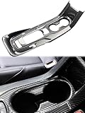 HANSTRONG GEAR Carbon Fiber Pattern Center Console Gear Shift Panel ABS Trim Frame Cup Holder Cover Interior Decoration for Toyota Corolla 2020 2021 2022