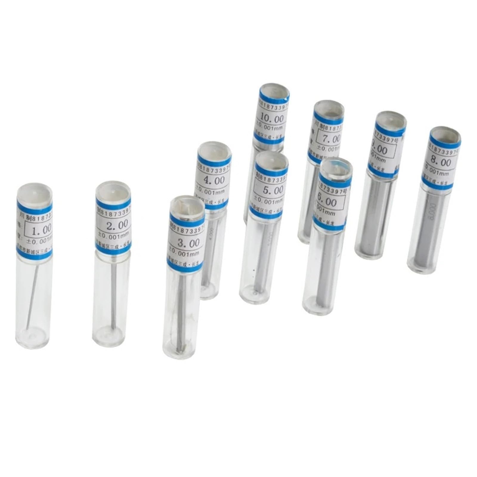 Zestaw trzpieni stalowych 9.00-10.00mm 10-11mm 11-12mm 19-20mm krok 0.01mm otwór miernik narzędzie pomiarowe 101 sztuk/pudło Precyzyjny pomiar(17-18mm)