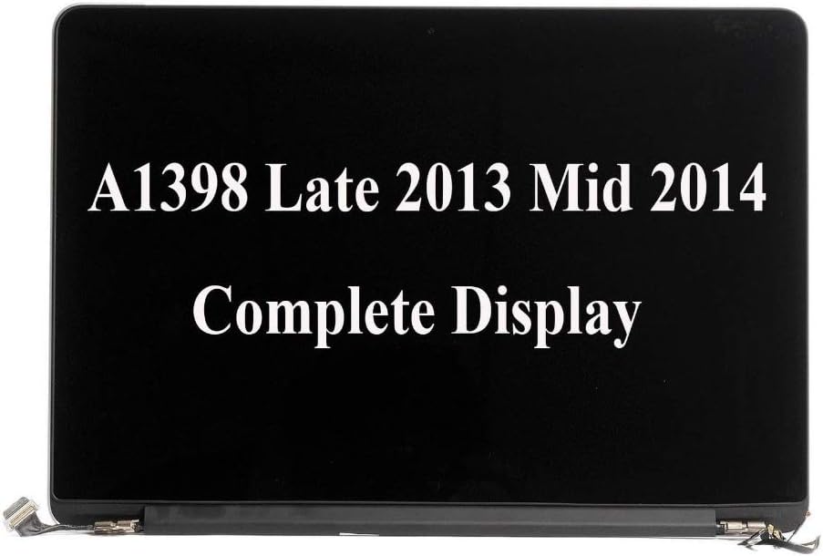 WARWOLFTEAM 15.4'' LCD Screen Assembly Display Compatible with MacBook Pro 15 A1398 Late 2013 Mid 2014 A1398 EMC 2674 2745 2876 EMC 2881