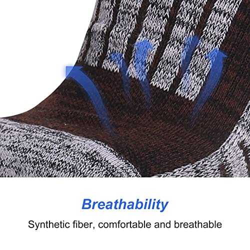 4 pares de meias de esqui térmicas macias para proteção de tornozelo masculinas mangueira longa de a