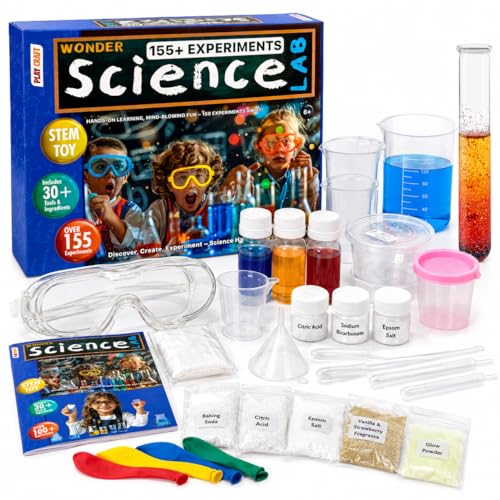 Image of FUN NATION Science Experiment Kit for Kids 7-14 Years, 155+ STEM Experiments Science Kit, DIY Chemistry & Physics Science Projects, Educational Activity Kit, Birthday and Return Gift for Boys & Girls