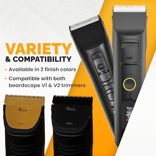 Brio Aparadores Beardscape V2 e V1 compatíveis com zero lâminas, cortes extremamente próximos a 0,2