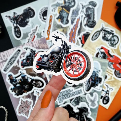 BulbaCraft Motorcycle Stickers for Laptop H D, Gifts for Women & Men