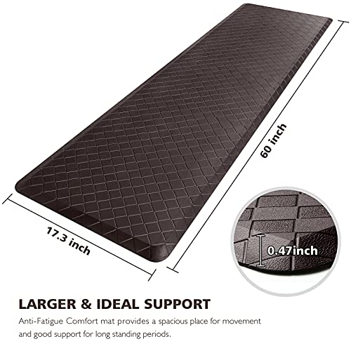 image for HappyTrends Kitchen Mat Cushioned Anti-Fatigue Floor Mat,17.3