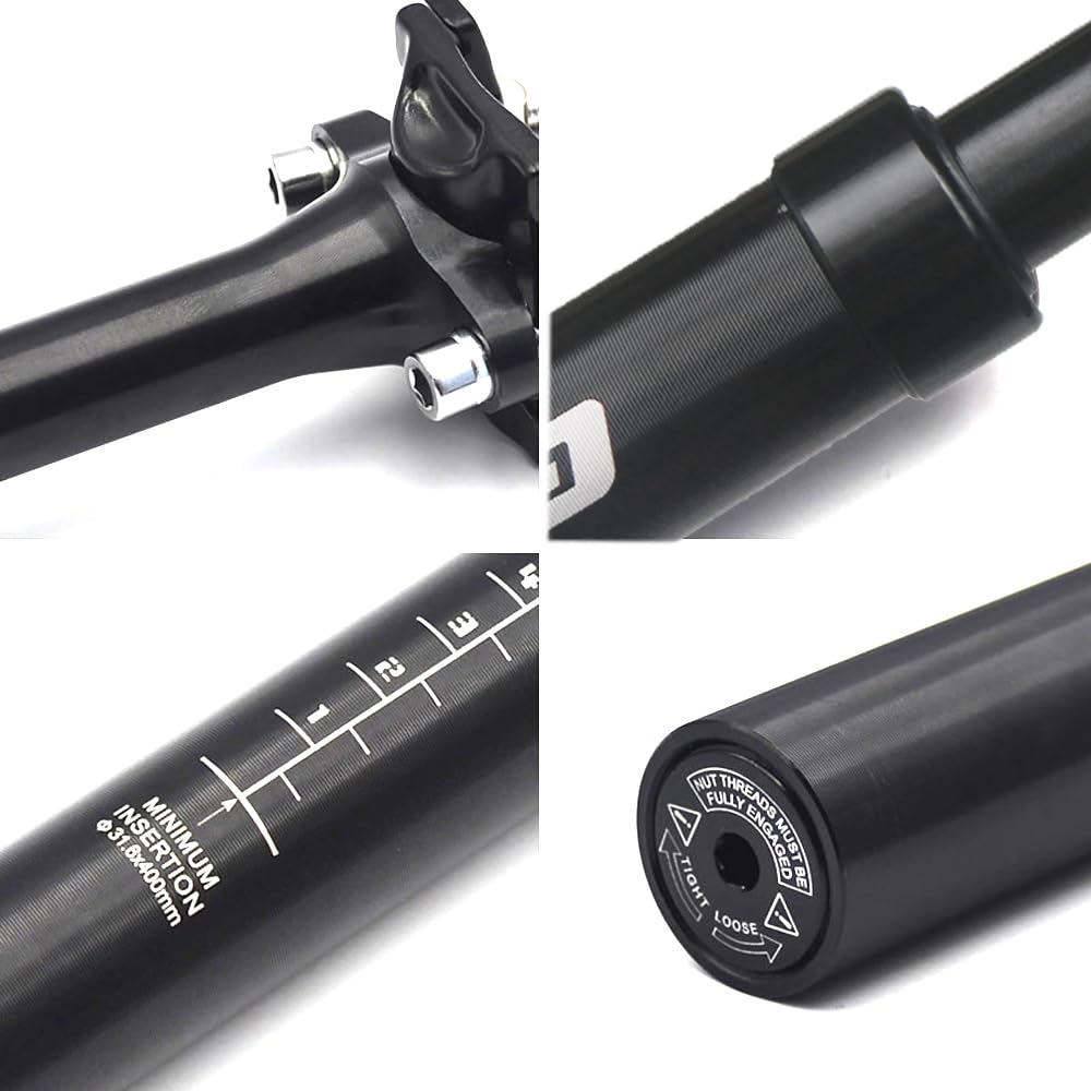 Tige De Selle Suspendue Titane/aluminium - 25,4 Mm X 380 Mm - Décalage 0 Mm - Gravel/VTT - Occasion