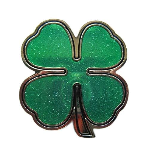Four Leaf Clover Lucky Shamrock Irish St. Patricks Western Metal Belt Buckle (Make Your Own Design With Pictures)