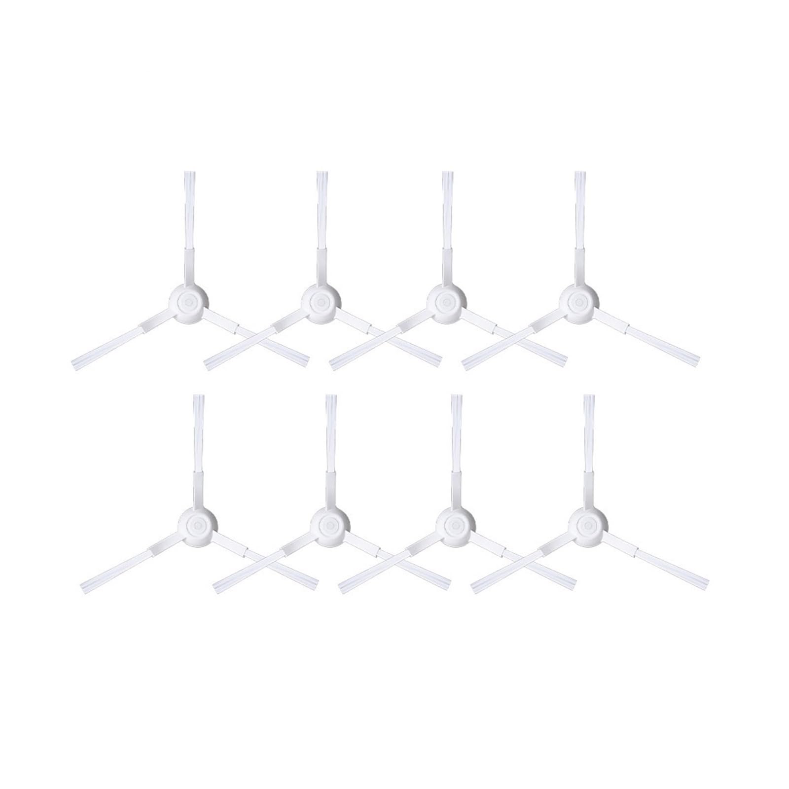 YCENJEPSAZ Compatible For Xiaomi, Side Brush 3C Plus S20 D106 E10C E12 E10 B112 C103 Sweeping Robot Vacuum Cleaner Triangle Side Brush Spare Parts(8pcs brush)