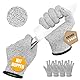 Migliore Wear 2 PAAR Schnittschutzhandschuhe mit NOPPEN - EN 388 Level 5 Schnittschutz Handschuhe für Kinder & Erwachsenen, Kreuzfaser-PE-Material Schnittfeste Handschuhe