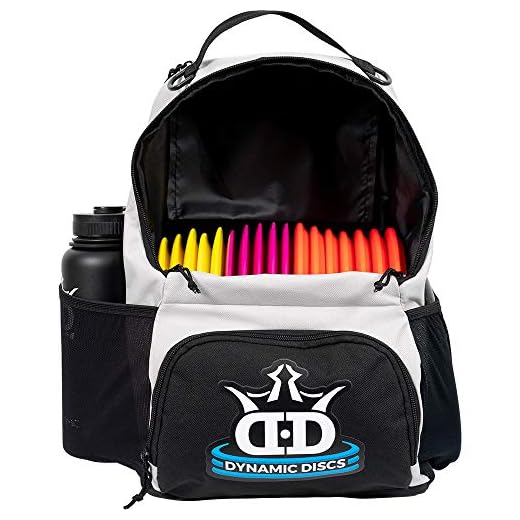 Dynamic Discs Cadet Disc Golf Backpack | Gray/Black | Frisbee Disc Golf Bag with 17+ Disc Capacity | Introductory Disc Golf Backpack | Lightweight and Durable | Discs NOT Included