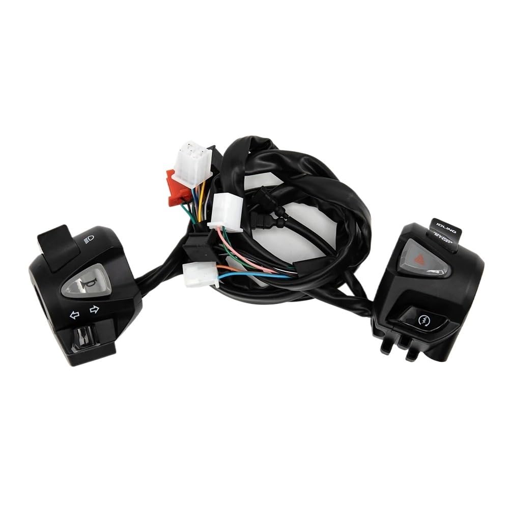 Motocykl Kierownica Przełącznik Pasuje do motocykla 7/8 "22mm przełącznik drążkowy róg włącz światła sygnalizacyjne rozruch elektryczny kontrolera kierownicy