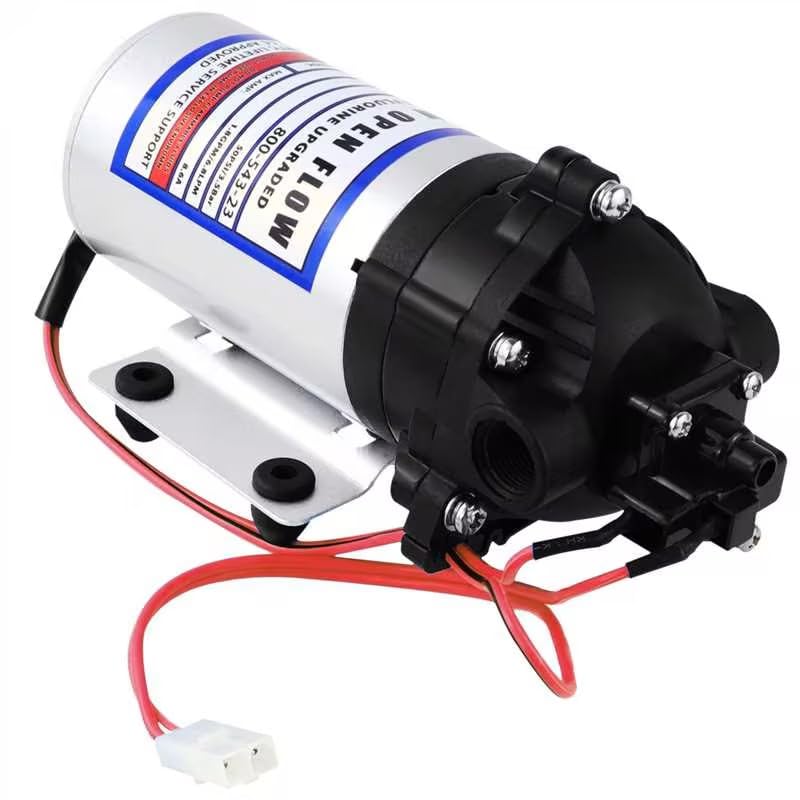 8000-543-236 Automatic-Demand Diaphragm Pump,12V DC Water Pump,1.8GPM,50PSI 3/8" NPT Female Port,for Garden Irrigation and Pressure Washing
