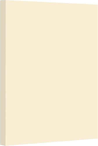 Cartulina de color de 85 x 11 50 hojas por paquete Crema