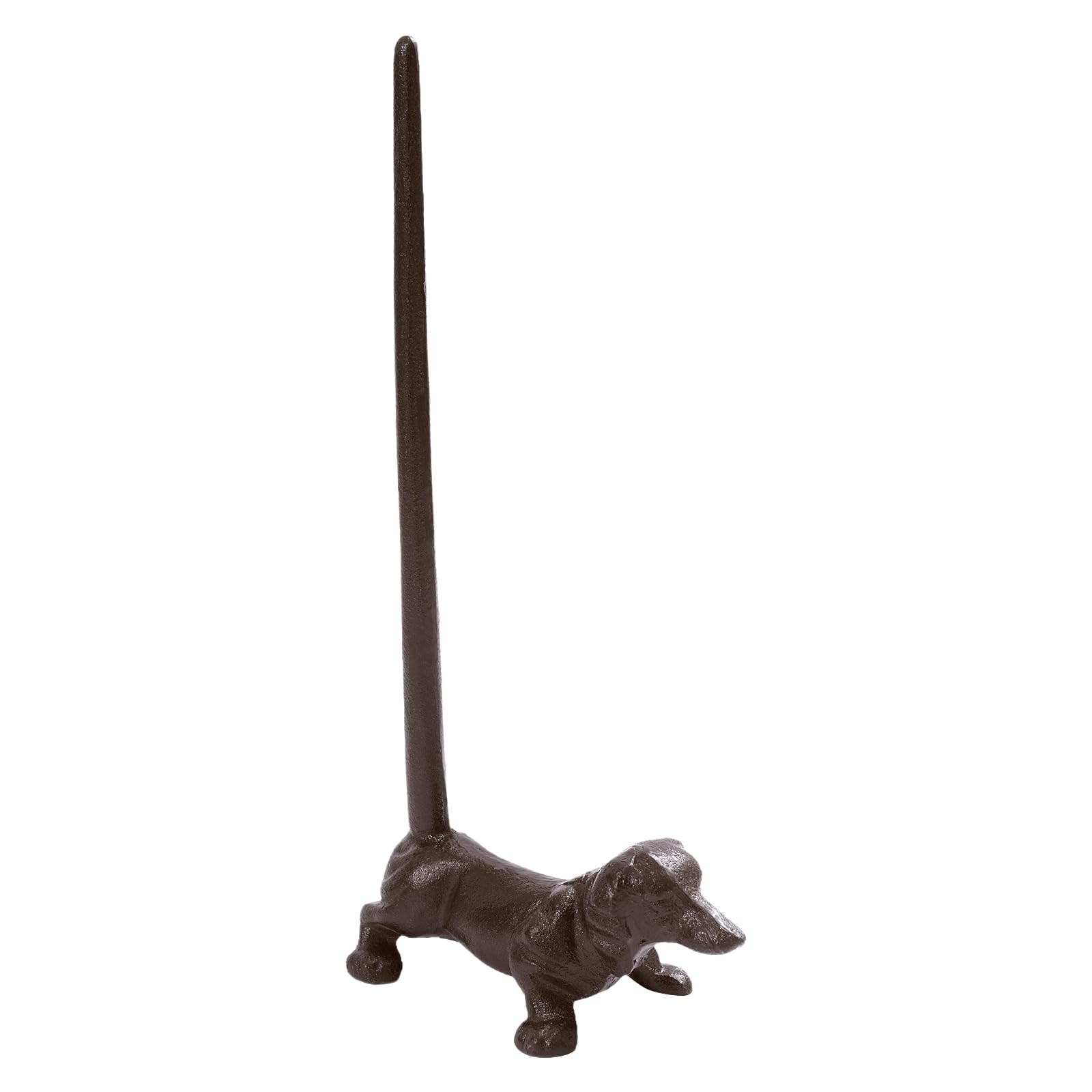 MIKIYUEER Vintage Cast Iron Dog Paper Holder, Industrial Style Toilet/Bathroom Tissue Stand Duty 1kg/2.2lbs, Countertop Organizer, Unique Retro Home Decor (14.5 * 7.5 * 31cm/5.7 * 2.9 * 12.2inch)