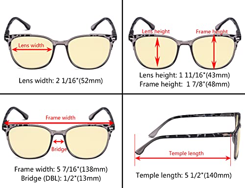 Image of Eyekepper Ladies Reading Glasses - 4 Pack Large Square Readers for Women