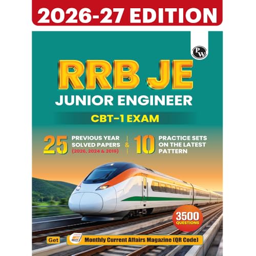 PW RRB JE (Junior Engineer) CBT-1 PYQ Book For 2026-27 Exams | 25...