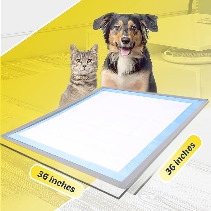 Image of TidyFriend Dog Pee Pad Holder Tray Fits for 36 inch x 36 inch Wee Wee Pee Pads - Stable Grip, Quick-Wipe Silicone Surface Dog Potty Tray Holder for Indoor Flooring Protection (Light Grey)